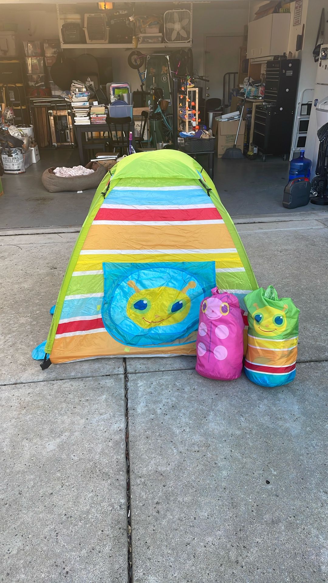 Melissa & Doug Giddy Buggy Camping Tent With Two Sleeping Bags