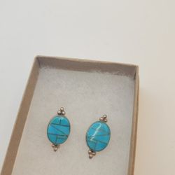 Sterling Silver Turquoise Earrings