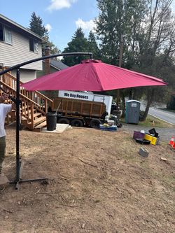 Backyard umbrella