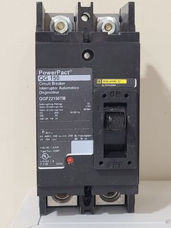 Square D PowerPact 150A 2-Pole 240V 50/60 Hz Q-Frame Circuit Breaker QGP22150TM