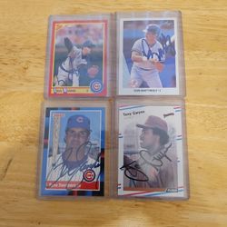 Baseball I.p Autograph Card Lot