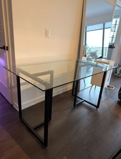 Glass desk/ glass table
