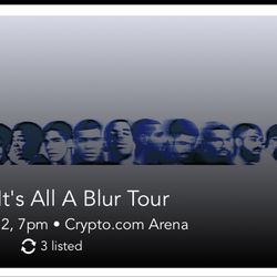 Single Drake Ticket Aug 22nd Crypto Arena