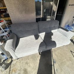 LAZBOY Gray grey One Piece couch sofa 