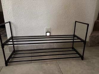 Two tier shoe rack
