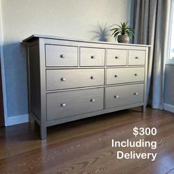 Black IKEA 8-Drawer Dresser – 64” Wide – Free Delivery 🚚 