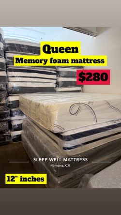 Queen size memory foam mattress