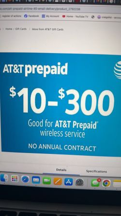 AT&T Prepaid Phone Card ( e delivery)