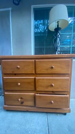 Solid wood dresser