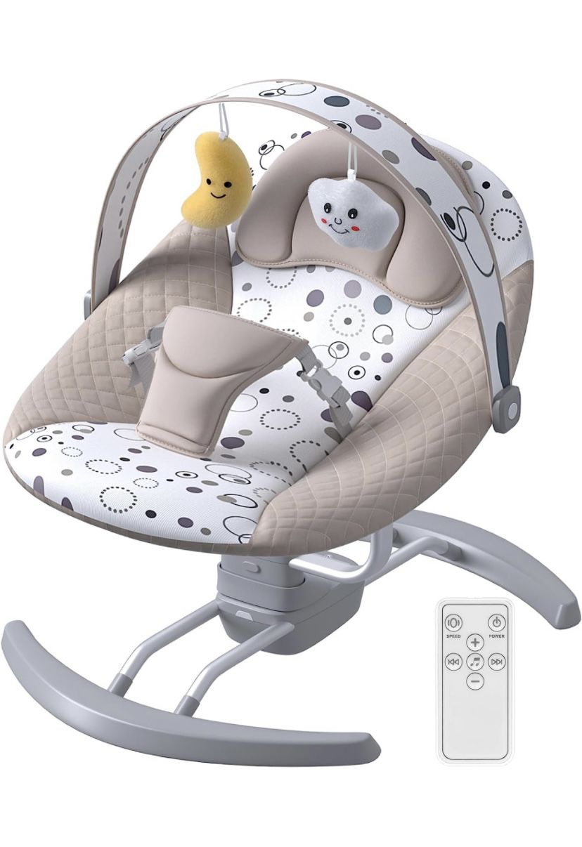 Electric baby swing for infants with 3 speeds