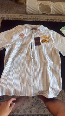 LA button Up Mitchell and Ness