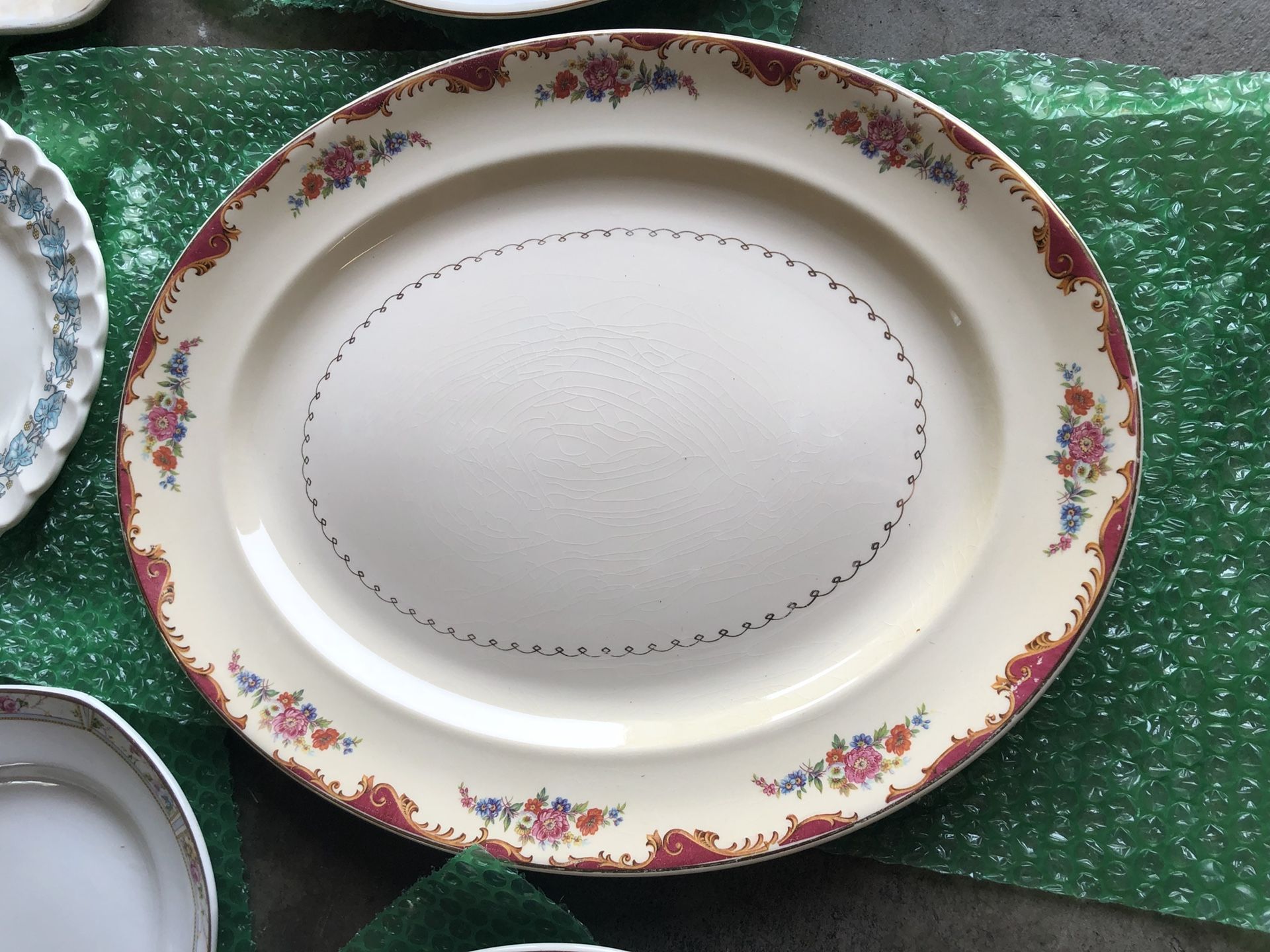 Antique china platters