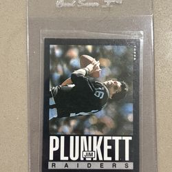 1985 Topps Jim Pluknett #297 Oakland Raiders #297