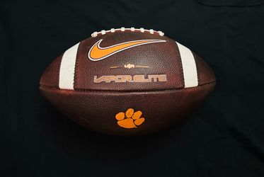 Clemson Game Football Nike Vapor Elite NCAA leather Football mudded/game prepped