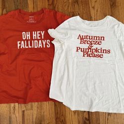 NWT lot of 2 Woman’s Torrid Autumn Breeze & Pumpkins Please Oh Hey Fallidays Plus Size 2