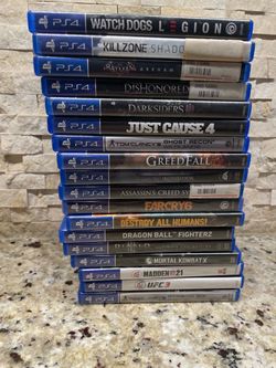 PlayStation 4 PS4 Video Games - $5 Each