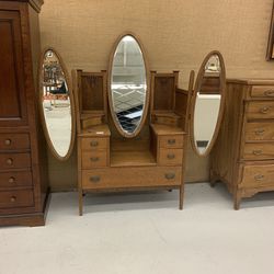 Tri Mirror Vanity