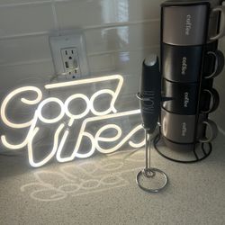 Coffee Mugs/ Led Light And Mixer 