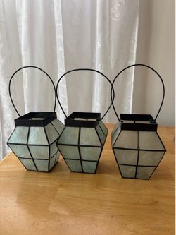 Asian style tea light lanterns