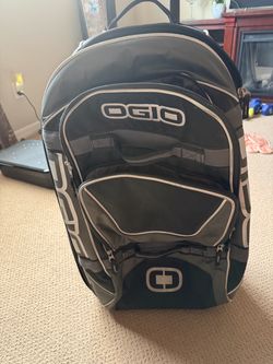 Large Ogio gray and black suitcase