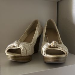 White Vintage Heels 