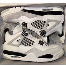 Nike Air Jordan Retro 4 Military Black Size 13 Men’s Sneakers Shoes Authentic Footwear 