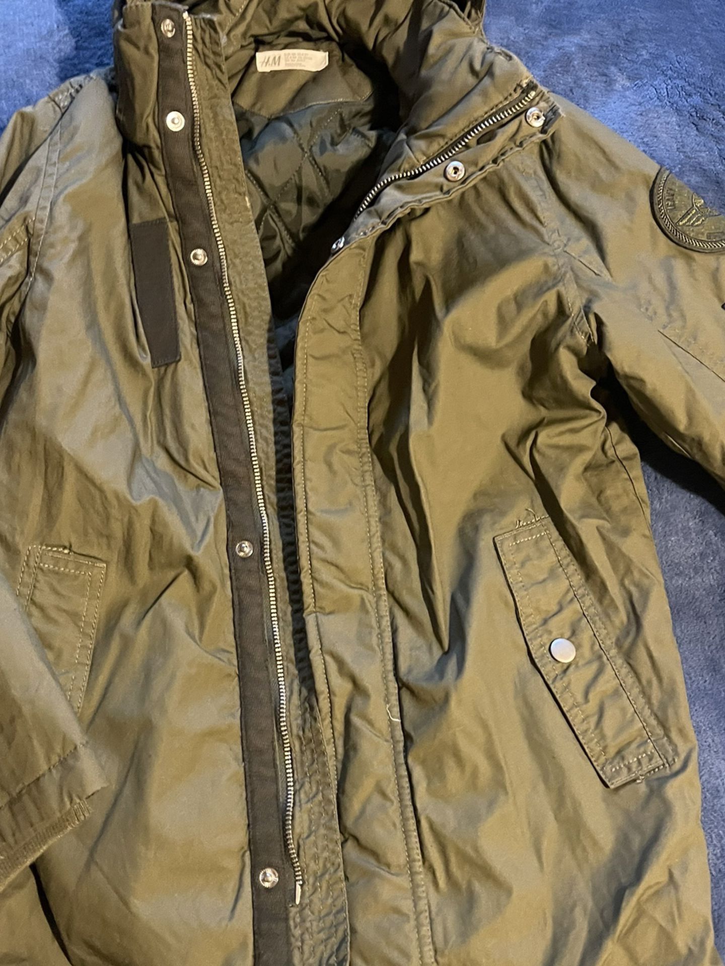 Long Parka Jacket Size 8-9y From H&M