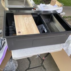 Brand New Black Stainless Steel  Kitchen Sink For $140