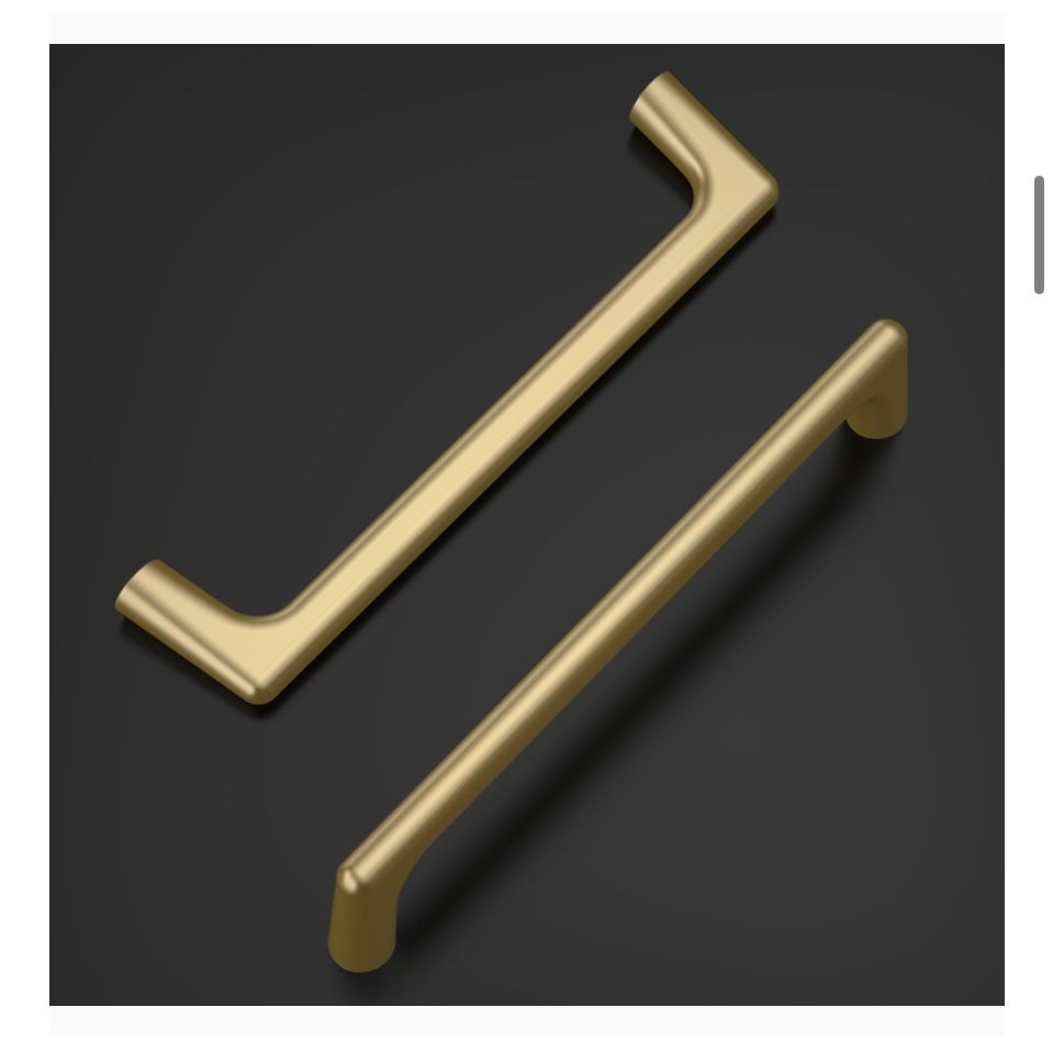 Brushed Gold Cabinet Pulls 30 Pack (6.3”)