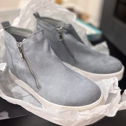 New - Soda Taylor Hidden Fahsion Wedge Sneaker Shoes Side Zipper-11