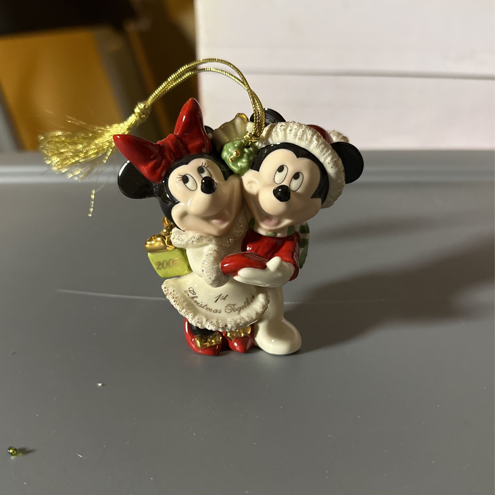 Minnie And Mickey Mouse  Christmas Ornament
