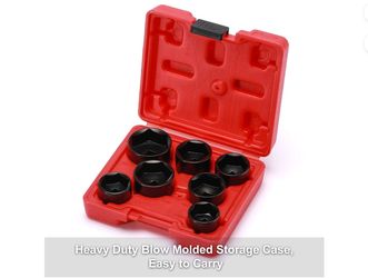 Casoman 7-Piece Oil Filter Socket Set