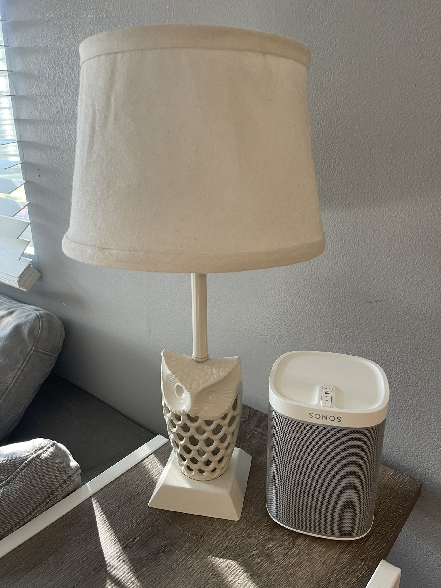 World Market owl accent table lamp