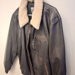 Levi's Men's Faux Leather Aviator Bomber Jacket 