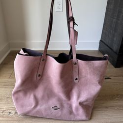 Purple Coach Soft shell Tote