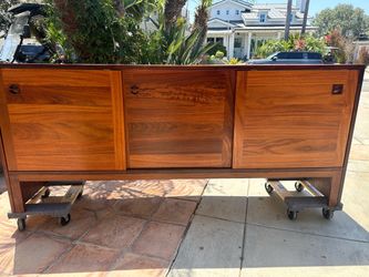 Mid-Century Modern Danish Rosewood and Teak Credenza by E. Jakobsen Skive
