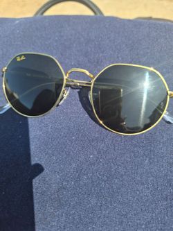 Ray-Bans, ray-bans round Sunglasses Gold Frame