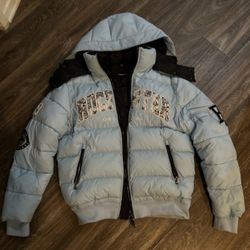 Rockstar Original Light Blue Puffer Jacket w/ Hood – $150 Retail