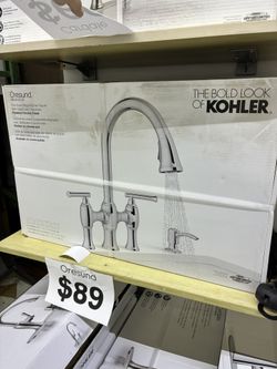 Kohler Oresund Pull-Down Bridge Kitchen Faucet