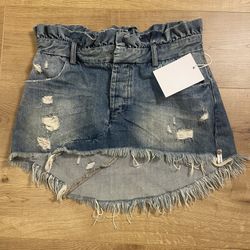 One Teaspoon Denim Mini Skirt