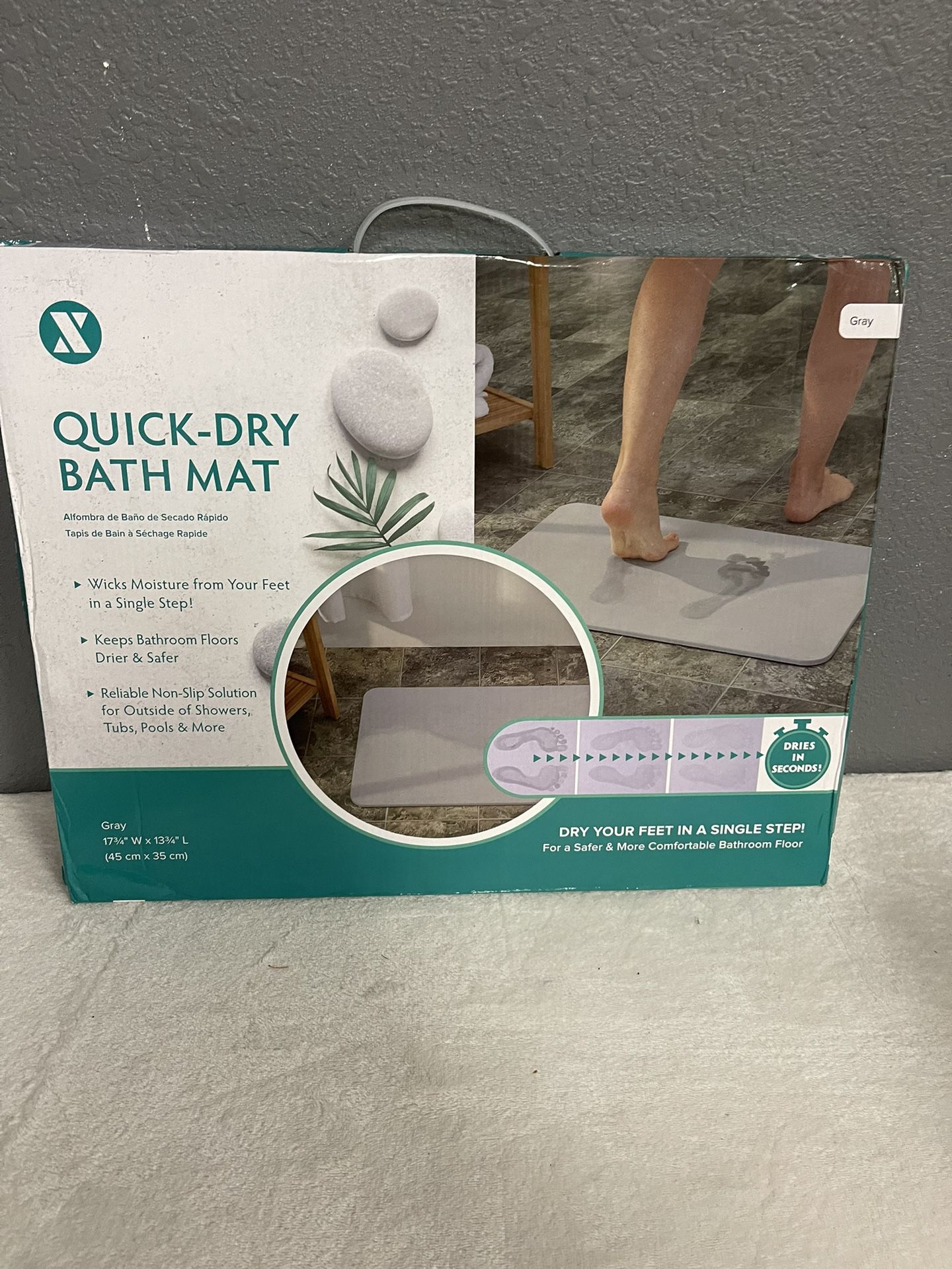 Quick-Dry Diatomaceous Earth Bath Mat - Slipx Solutions for Sale in Los ...