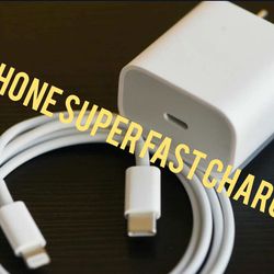 iphone fast charger set cube and 6 feet long cable new 20$