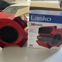 Lasko 11" X-Blower Multi-Position Utility Blower Fan with USB Port