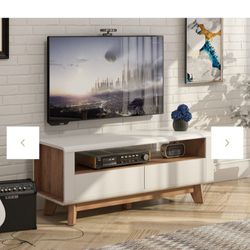 T
Tangkula Modern TV Stand with Drawers, Wood Entertainment Center for TVs up to 50 Inch