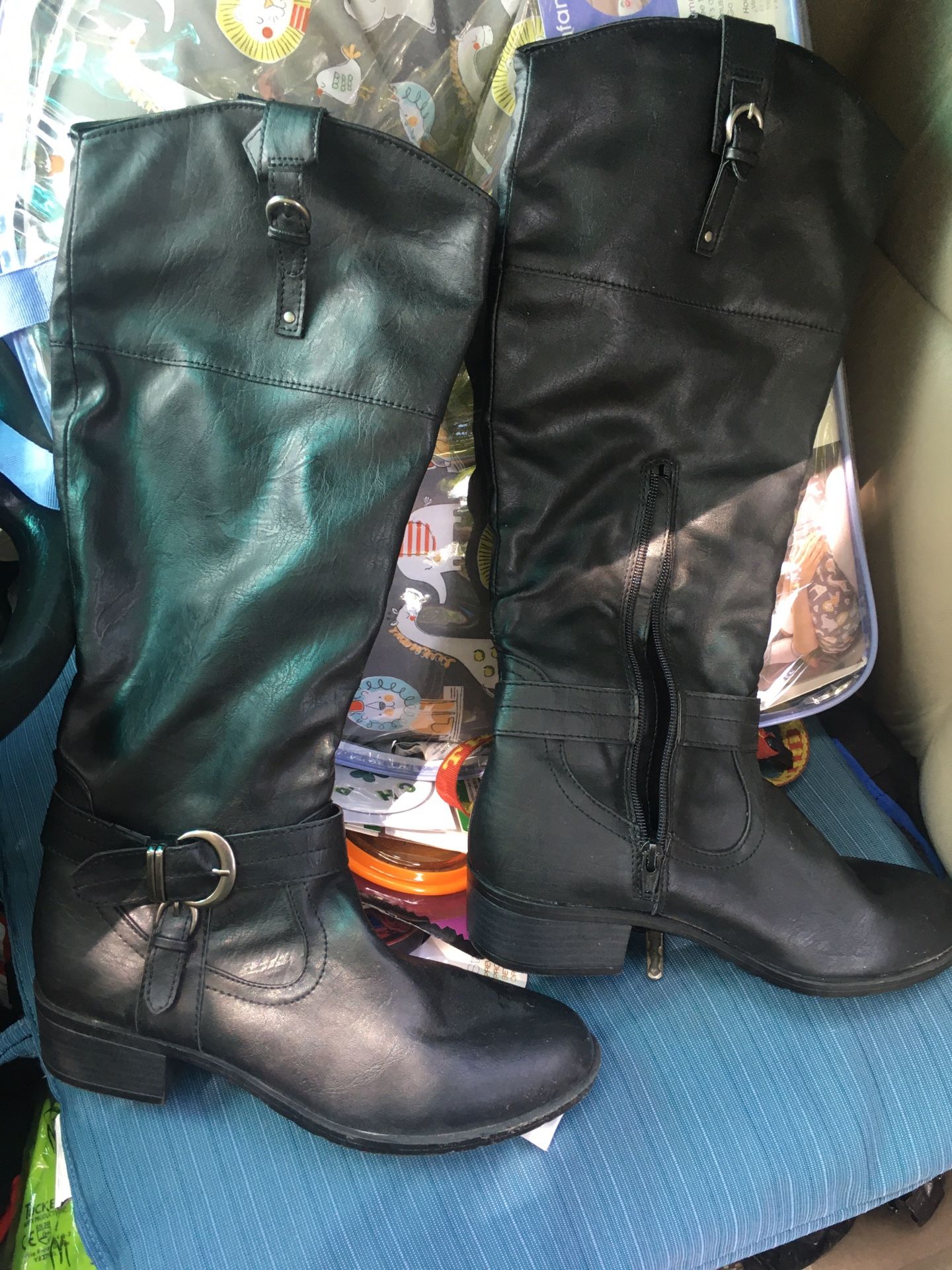 New leather riding boots size 8 only $25