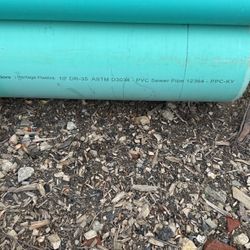 10” PVC Sewer Pipe Qty 4 