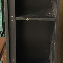 Tall Black Storage Shelf -Sturdy & Strong