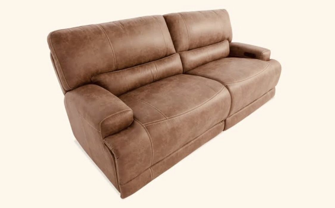 Electric Recliner Sofa Couch Cloud Plush Comfort Memory Foam Back Neck Orthopedic Level Reclining 4Seats 85”Power Headrest + Lamp Free + Mistery Book