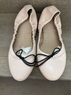 Jcrew Ribbon Leather Flat