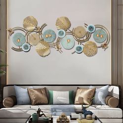 Gold Elegant Metal Wall Art 